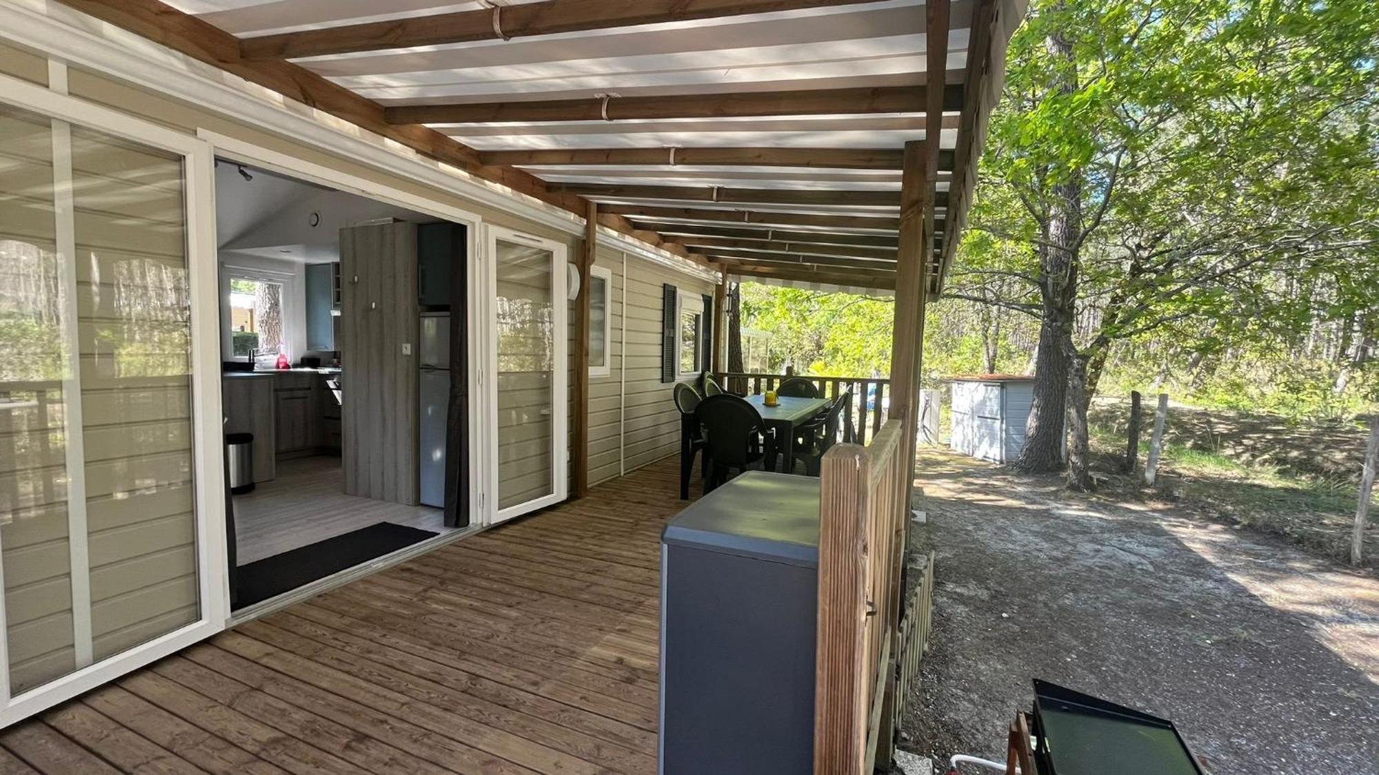 סן-ז'וליין-אן-בורן Sbvacances Mobil Home 3Ch 2Sdb Sur Magnifique Emplacement Avec Vue Sur La Foret Des Landes מראה חיצוני תמונה