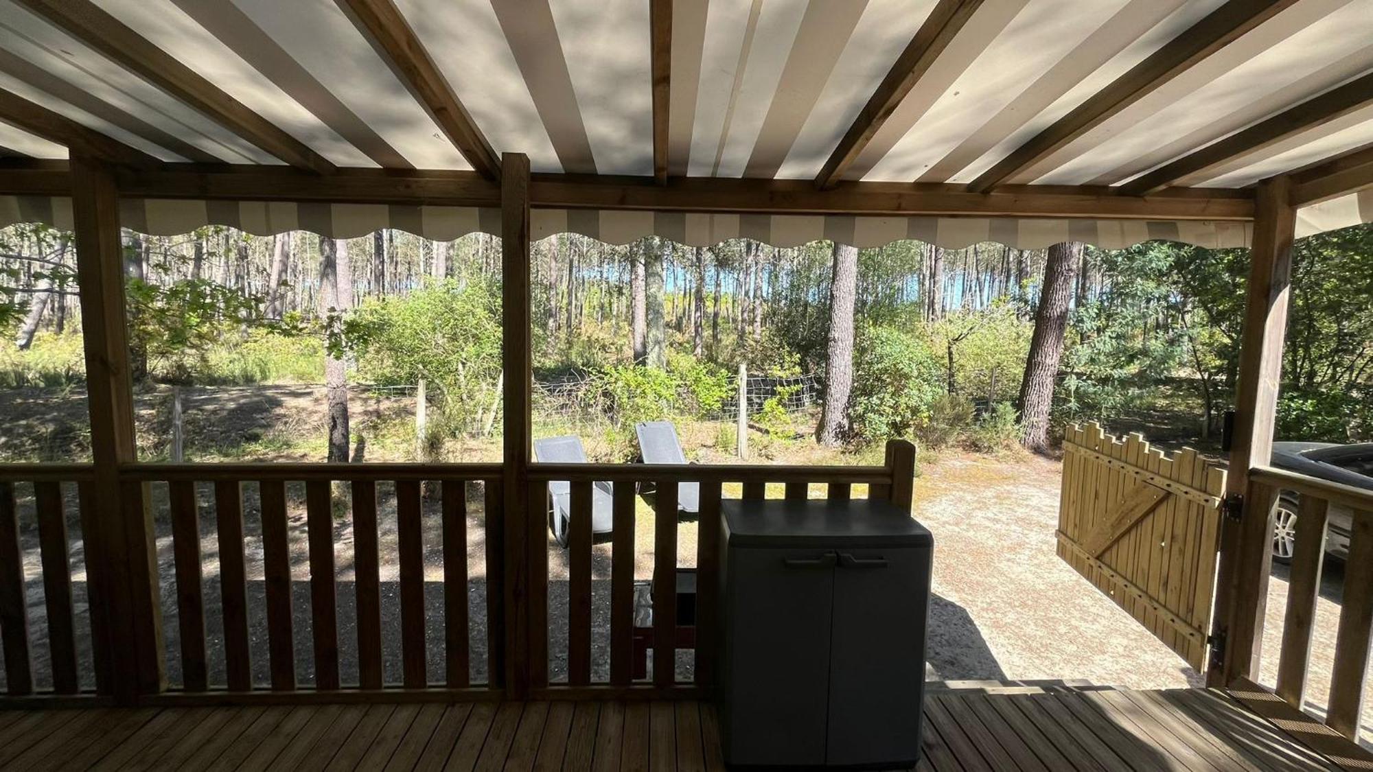 סן-ז'וליין-אן-בורן Sbvacances Mobil Home 3Ch 2Sdb Sur Magnifique Emplacement Avec Vue Sur La Foret Des Landes מראה חיצוני תמונה